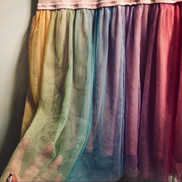 Jojo Siwa  Size Large (10/12) Unicorn Rainbow Tulle School Play Dress - Picture 3 of 8